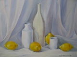 Olga Zakharova Art - Still Life - Lemons on White